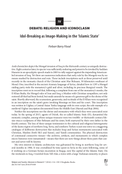 Idol-Breaking as Image-Making in the `Islamic State`