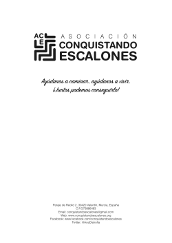 Ay&uacute;danos a caminar, ay&uacute;danos a vivir. &iexcl;Juntos podemos conseguirlo!