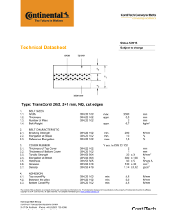 Technical Datasheet