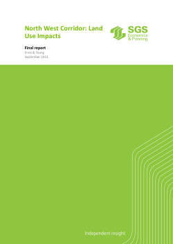 North West Corridor: Land Use Impacts