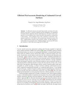 Efficient Pixel-accurate Rendering of Animated Curved