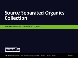 Source Separated Organics Collection