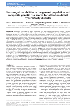 Neurocognitive abilities in the general population and composite