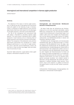 Interregional and international competition in German