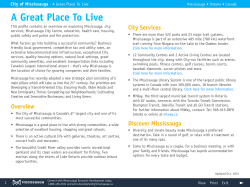 City of Mississauga - A Great Place To Live