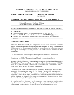 criminal procedure exam