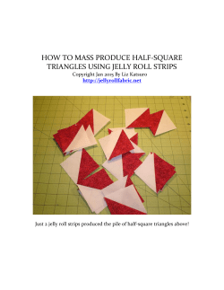 how to mass produce half-square triangles using
