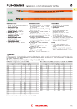PUR-ORANGE high abrasion, coolant resistant, meter