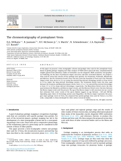 The chronostratigraphy of protoplanet Vesta