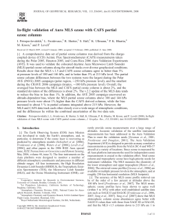 In-flight validation of Aura MLS ozone with CAFS partial
