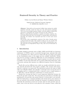 Femtocell Security in Theory and Practice