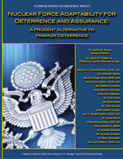 Nuclear Force Adaptability for Deterrence and Assurance