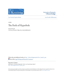 The Perils of Hyperbole - UKnowledge
