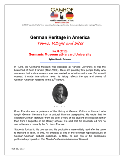 Media Release - German-American Hall of Fame