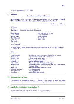 1. Minutes South Somerset District Council 146. Minutes (Agenda