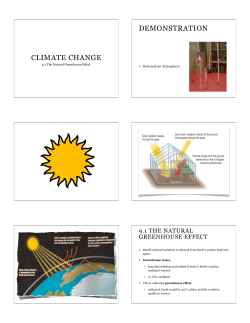 9.1Natural Greenhouse Effect