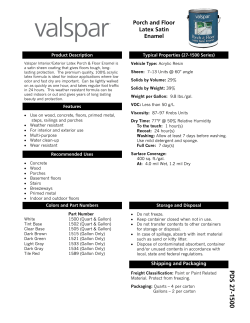 PDS 27-1500 - Valspar Paint