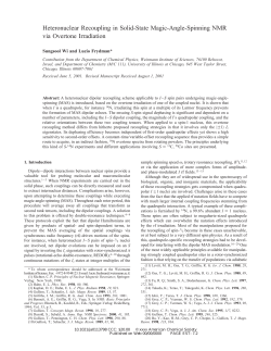 Heteronuclear Recoupling in Solid-State Magic-Angle