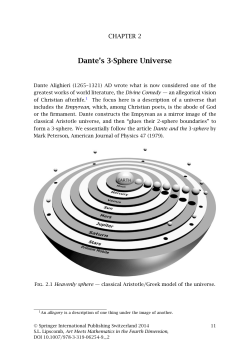 Dante`s 3-Sphere Universe