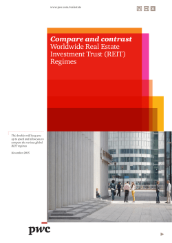 Compare and contrast Worldwide Real Estate Investment