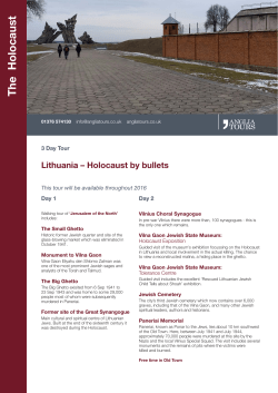 3-day Jewish Heritage Lithuania