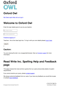 Read Write Inc. Spelling