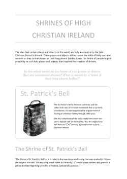 SHRINES OF HIGH CHRISTIAN IRELAND St. Patrick`s Bell