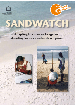Sandwatch: adapting to climate change and educating