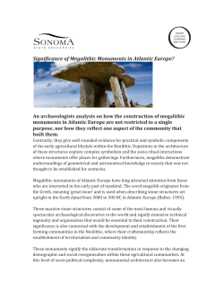 The Construction and Use of Neolithic Monuments