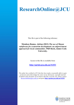 The use of Mayan rainforests for ecotourism development: an