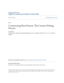 Constructing Short Fiction: The Creative Writing Process
