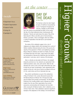 at the center - Gustavus Adolphus College