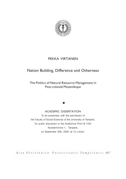 Nation Building, Difference and Otherness