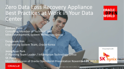 How Recovery Appliance addresses the issues