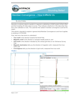 Meridian Convergence
