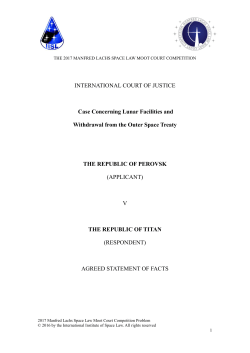 2017 problem - International Institute of Space Law