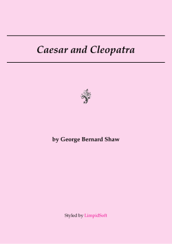 Caesar and Cleopatra