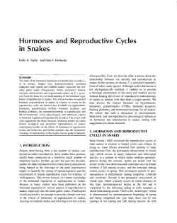 Hormones and Reproductive Cycles in Snakes