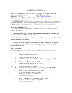 THRT 210 Script Analysis