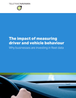 The impact of measuring driver and vehicle