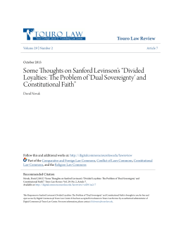 Some Thoughts on Sanford Levinson`s &ldquo;Divided Loyalties