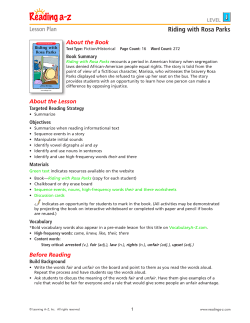 Riding with Rosa Parks