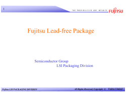 Fujitsu Lead-free Package