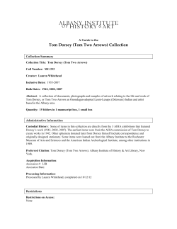 Tom Dorsey (Tom Two Arrows) Collection