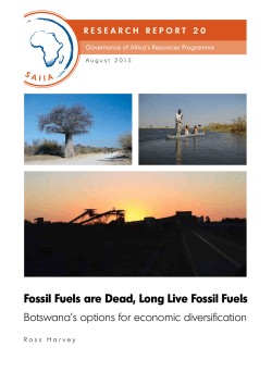 Fossil Fuels are Dead, Long Live Fossil Fuels