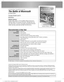 The Battle of Monmouth - Houghton Mifflin Harcourt