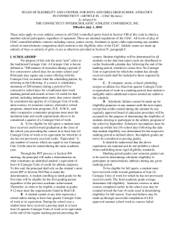rules of eligibility and control for boys and girls high
