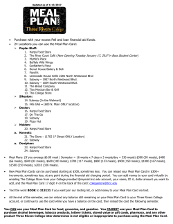 Meal Plan Card Info - The College Store