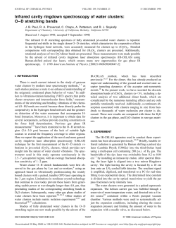 Infrared cavity ringdown spectroscopy of water clusters: O&ndash;D