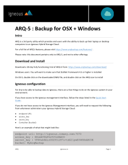 ARQ-5 : Backup for OSX + Windows
